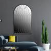 imageCreative CoOp Arched Iron Cage Design Mirror Distressed Black