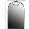 imageCreative CoOp Arched Iron Cage Design Mirror Distressed Black