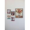 imageCreative CoOp Canvas Wall Dcor Portrait with Flowers in Vase Multicolor Set of 4