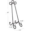 imageCreative CoOp DE1159 Grey Metal Easel 24 Inch High
