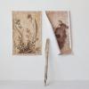 imageCreative CoOp Decorator Paper with Bird Prints Brown Set of 3