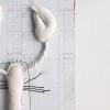 imageCreative CoOp Handmade Recycled Canvas ampamp Wire Hanging Lobster Cream Color Wall Dcor