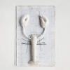 imageCreative CoOp Handmade Recycled Canvas ampamp Wire Hanging Lobster Cream Color Wall Dcor