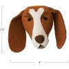 imageCreative CoOp Handmade Wool Felt Dog Head Wall Hanging Brown and Cream