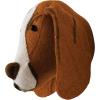 imageCreative CoOp Handmade Wool Felt Dog Head Wall Hanging Brown and Cream