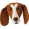 imageCreative CoOp Handmade Wool Felt Dog Head Wall Hanging Brown and Cream