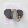 imageCreative CoOp Handmade Wool Felt Elephant Head Wall Hanging Grey and Charcoal
