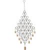 imageCreative CoOp Hanging Metal Hearts Wall Decor with Bells Gold and Black