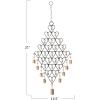 imageCreative CoOp Hanging Metal Hearts Wall Decor with Bells Gold and Black