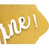 imageCreative CoOp Hello Sunshine Lemon Shaped Wood Wall Dcor