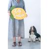imageCreative CoOp Hello Sunshine Lemon Shaped Wood Wall Dcor