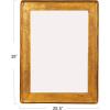 imageCreative CoOp Metal Wall Mirror with Raised Edge Frame Gold Finish