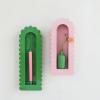 imageCreative CoOp Metal Wall Shelf with Scalloped Edge Pink