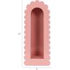 imageCreative CoOp Metal Wall Shelf with Scalloped Edge Pink