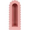 imageCreative CoOp Metal Wall Shelf with Scalloped Edge Pink