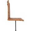 imageCreative CoOp Rattan Wicker Wall Shelf with Scalloped Edge and Metal Rod Natural