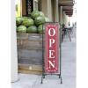 imageCreative CoOp Red ampamp White 2 Sided OpenClosed Sign
