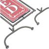 imageCreative CoOp Red ampamp White 2 Sided OpenClosed Sign