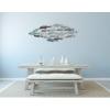 imageCreative CoOp Rubber Wood School of Fish Wall Dcor Distressed Turquoise and White
