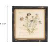 imageCreative CoOp Square Wood Framed Wall Dcor with Floral Images Set of 6 Designs