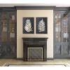 imageCreative CoOp Wood Framed Wall Dcor with Fern Leaf Set of 2 Styles