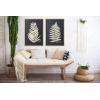 imageCreative CoOp Wood Framed Wall Dcor with Fern Leaf Set of 2 Styles