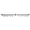 imageDecorative Forged Metal Wall Rod with 18 Hooks DF2856