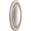 imageRound Decorative Wood Wall MirrorGrey