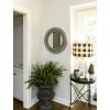 imageRound Decorative Wood Wall MirrorGrey
