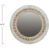 imageRound Decorative Wood Wall MirrorGrey