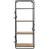 imageCreative CoOp 32 Inch Metal ampamp Wood Shelf with Hooks