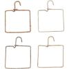 imageCreative CoOp Aluminum and Natural Fiber Wrapped Hanger Natural Set of 4