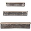 imageCreative CoOp Metal ampamp Wood Wall Shelves Set of 3 Sizes