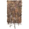 imageCreative CoOp Woven Cotton Chindi Wall Hanging with Wood Hanger and Fringe Multicolor