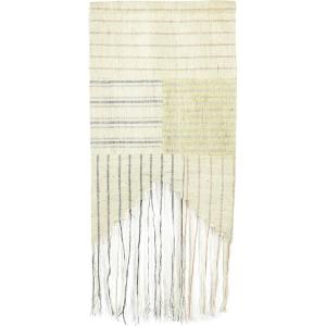 imageCreative CoOp 50quot H Woven Cotton Striped Fringe Wall Hanging Multicolor