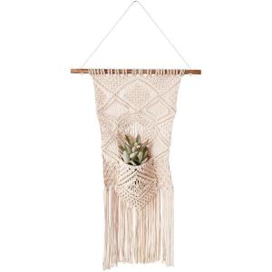 imageCreative CoOp Macram Wall Hanging with Pocket