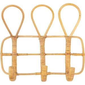 imageCreative CoOp Rattan 3 Wall Hooks 18quot L x 5quot W x 15quot H Natural