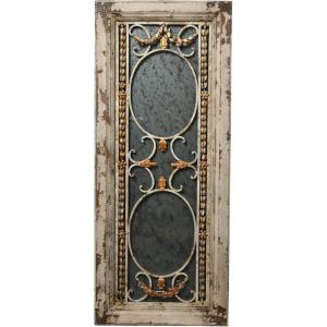 imageCreative CoOp Rectangle Pine Wood Framed Antiqued Mirror