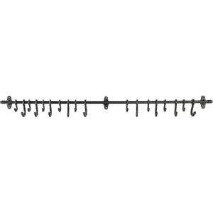imageDecorative Forged Metal Wall Rod with 18 Hooks DF2856
