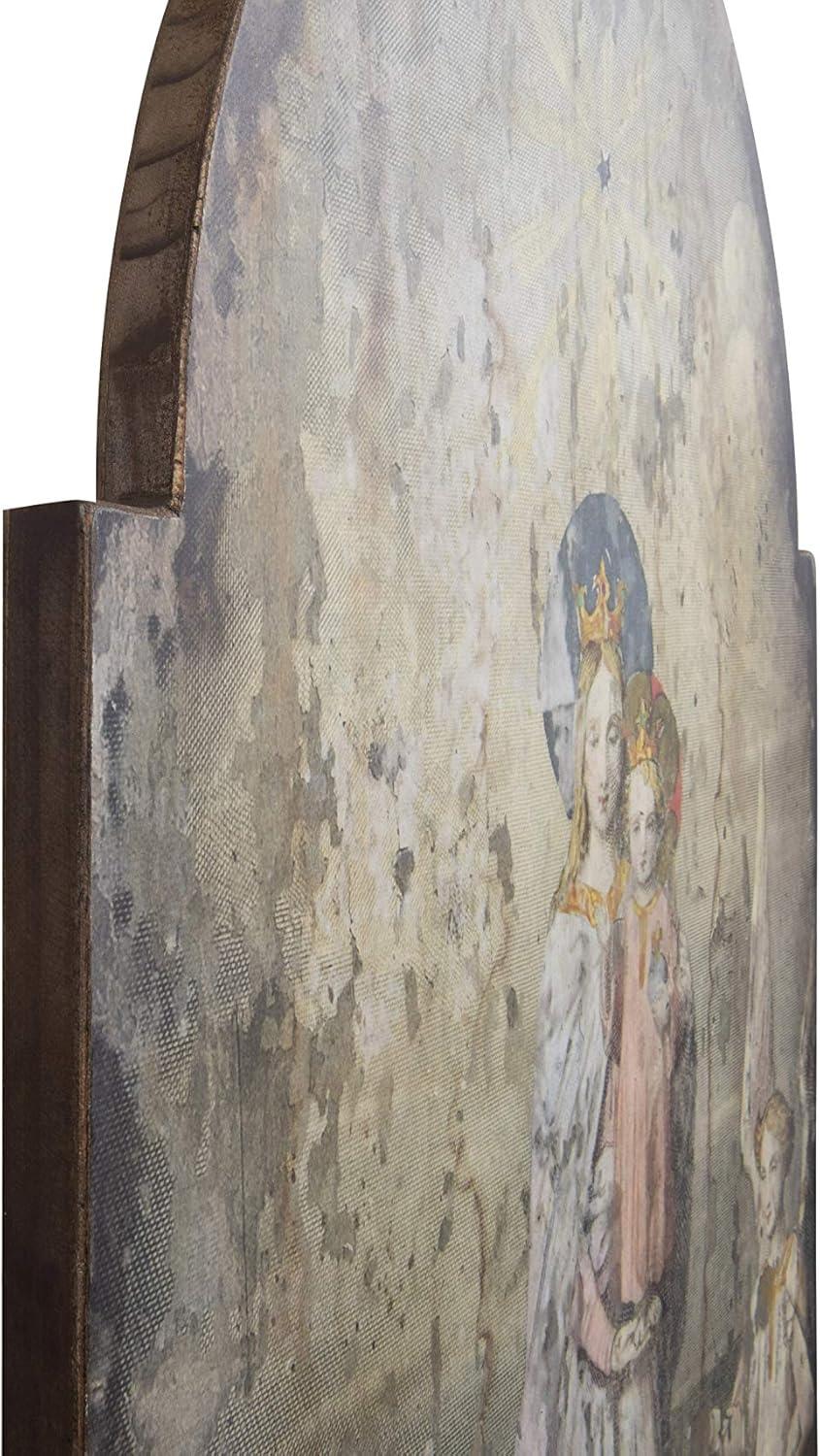 imageVintage Mary ampamp Angels Image on Decorative Wood Wall Dcor