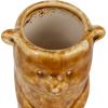 imageCreative CoOp 7 Inches Stoneware Bear Reactive Crackle Glaze Brown Vase