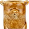 imageCreative CoOp 7 Inches Stoneware Bear Reactive Crackle Glaze Brown Vase