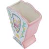 imageCreative CoOp Ceramic Fan Shaped Vase with Painted Bird Design Multicolor