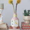 imageCreative CoOp Ceramic Vase with Painted Bird Designs Multicolor