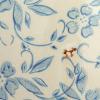 imageCreative CoOp DF2720 8quot H Terracotta Floral Transferware Pattern ampamp Crackle Finish Vase BlueVase