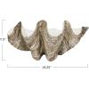 imageCreative CoOp Decorative Resin Clam Wall Bowl Beige