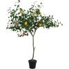 imageCreative CoOp Faux Lemon Tree in Plastic Pot Green
