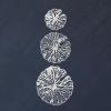 imageCreative CoOp Handmade White Coral Shaped Paper ampamp Metal Wall Dcor Set of 3 Sizes