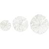 imageCreative CoOp Handmade White Coral Shaped Paper ampamp Metal Wall Dcor Set of 3 Sizes