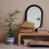 imageCreative CoOp Mango Wood Framed Wall Mirror Black